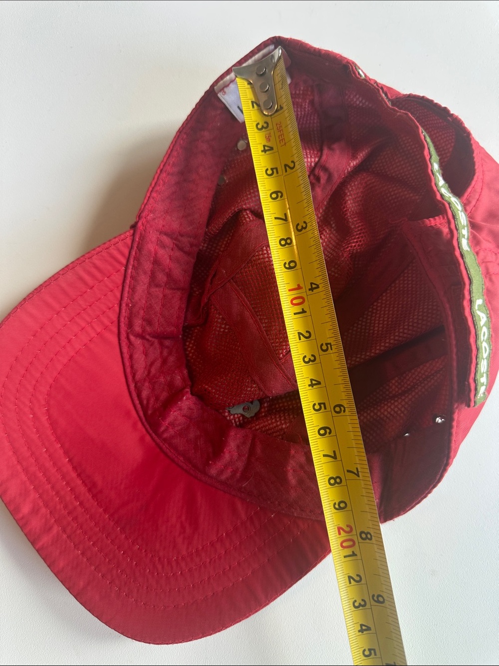 Lacoste Red Baseball Cap - Picture 9 of 9